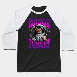 Cat Astronaut – Major Tomcat Baseball T-Shirt